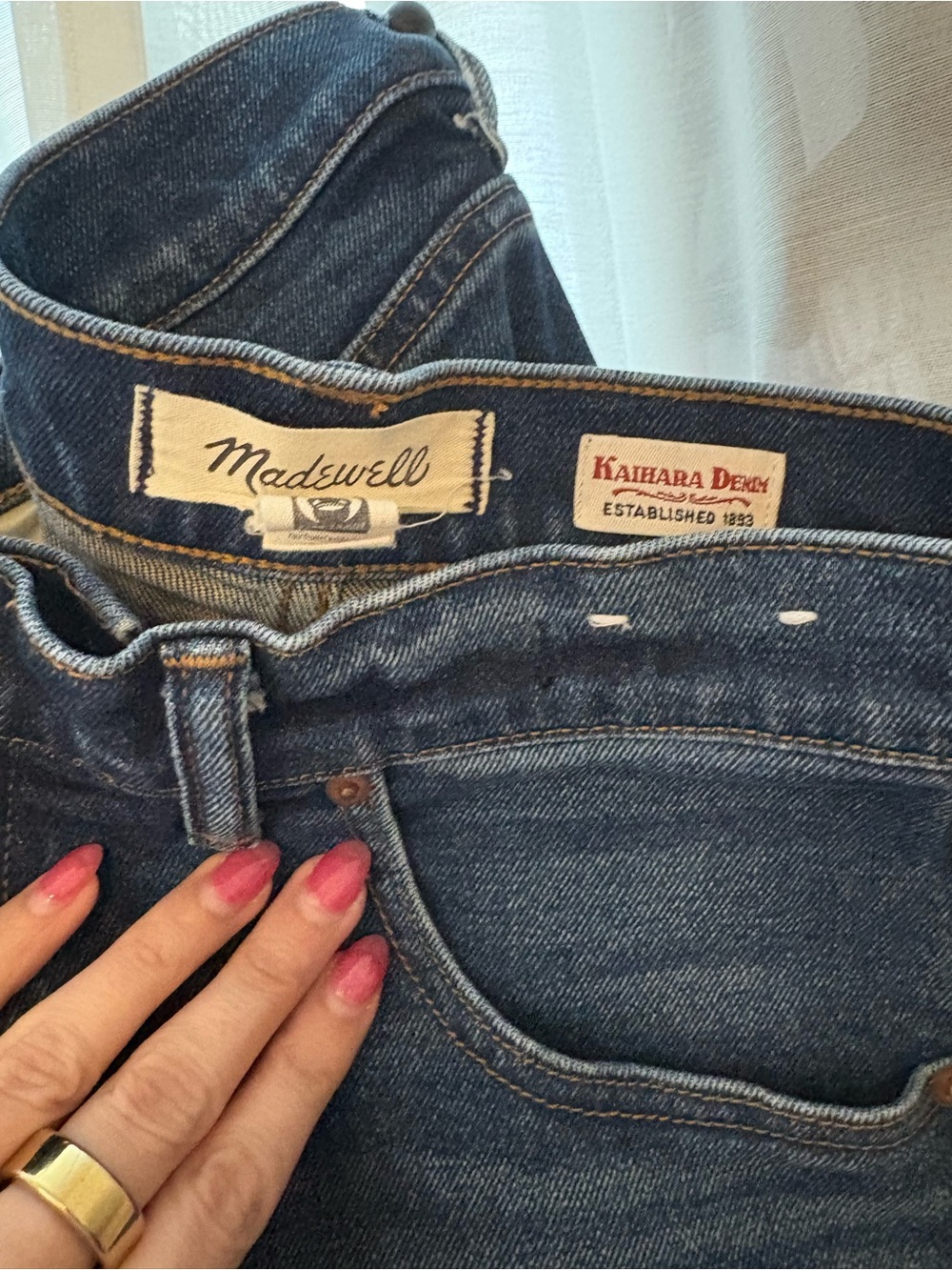 Madewell Superwide Leg Women's Blue Denim Jeans